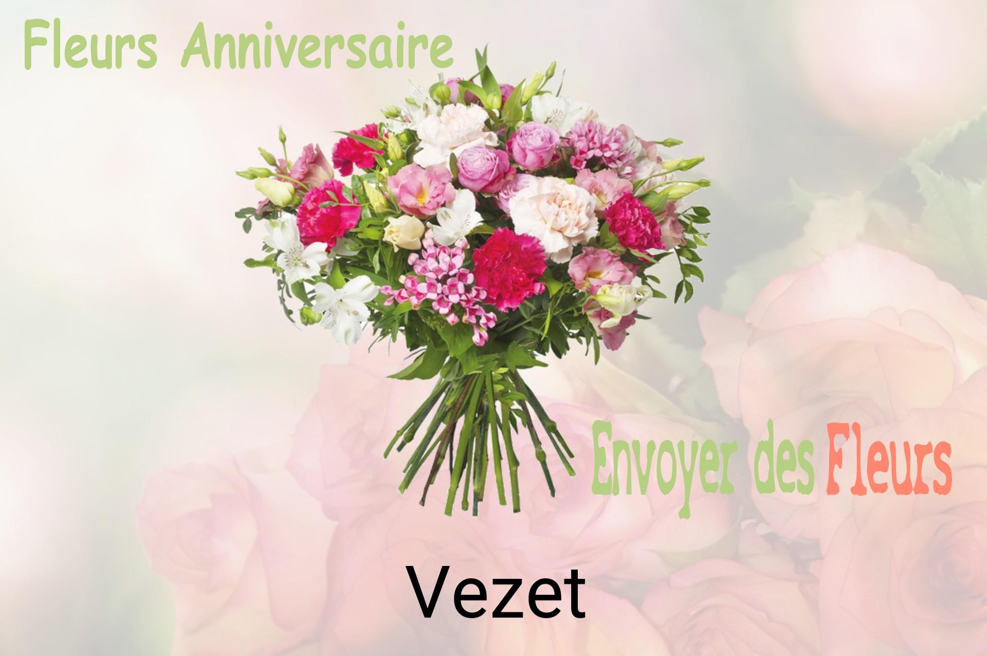 Bouquet de fleurs d’anniversaire livré à Vezet